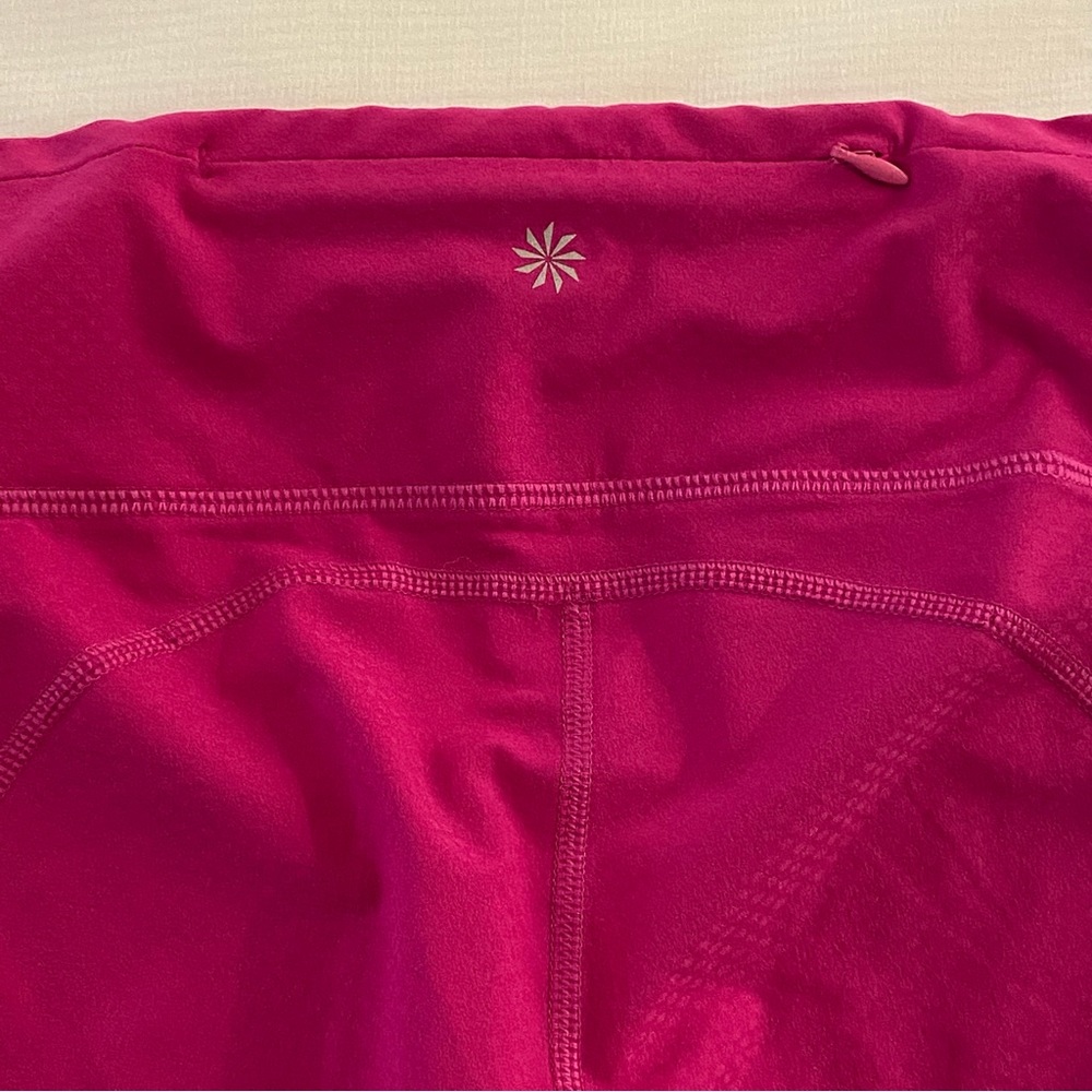 Athleta leggings Capri size Small dark pink - Picture 5 of 8